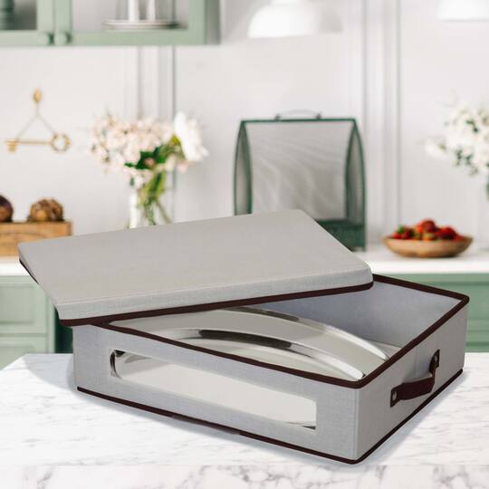 Household Essentials Plate Storage Box